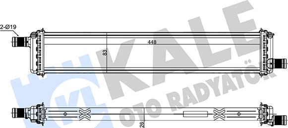 KALE OTO RADYATÖR 431500 - Низькотемпературний охолоджувач, інтеркулер autocars.com.ua