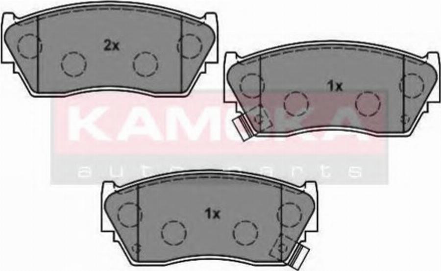 Kamoka 1011526 - Тормозные колодки, дисковые, комплект autodnr.net