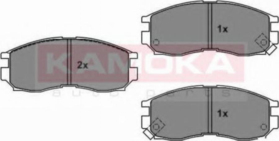 Kamoka 1011528 - Тормозные колодки, дисковые, комплект autodnr.net