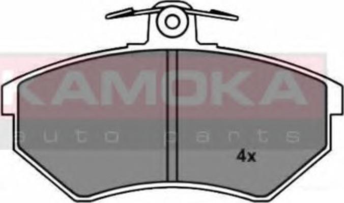 Kamoka 1011814 - Гальмівні колодки, дискові гальма autocars.com.ua