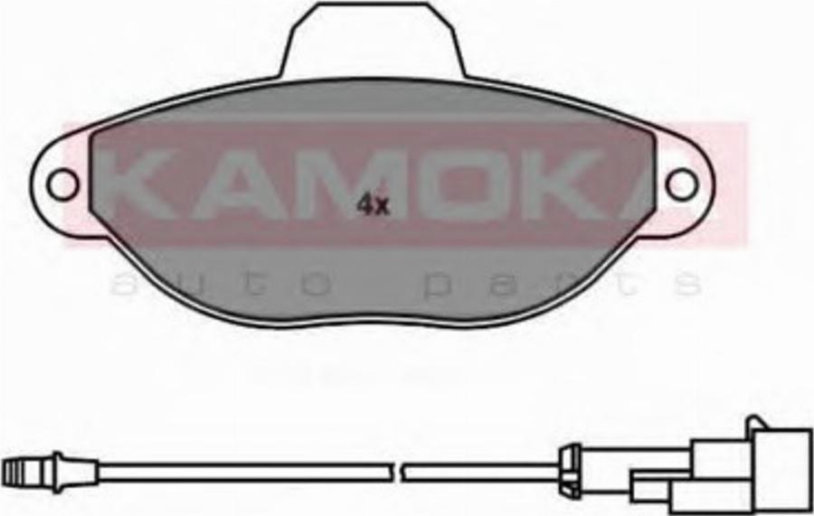 Kamoka 1011850 - Гальмівні колодки, дискові гальма autocars.com.ua