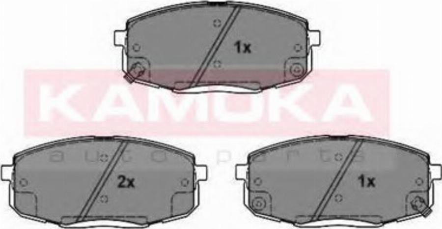 Kamoka 101202 - Тормозные колодки, дисковые, комплект avtokuzovplus.com.ua