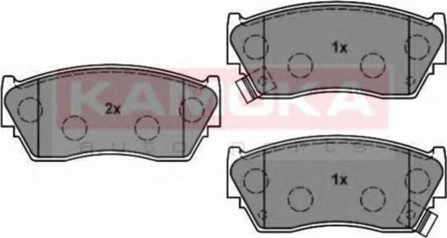 Kamoka 1012206 - Тормозные колодки, дисковые, комплект autodnr.net