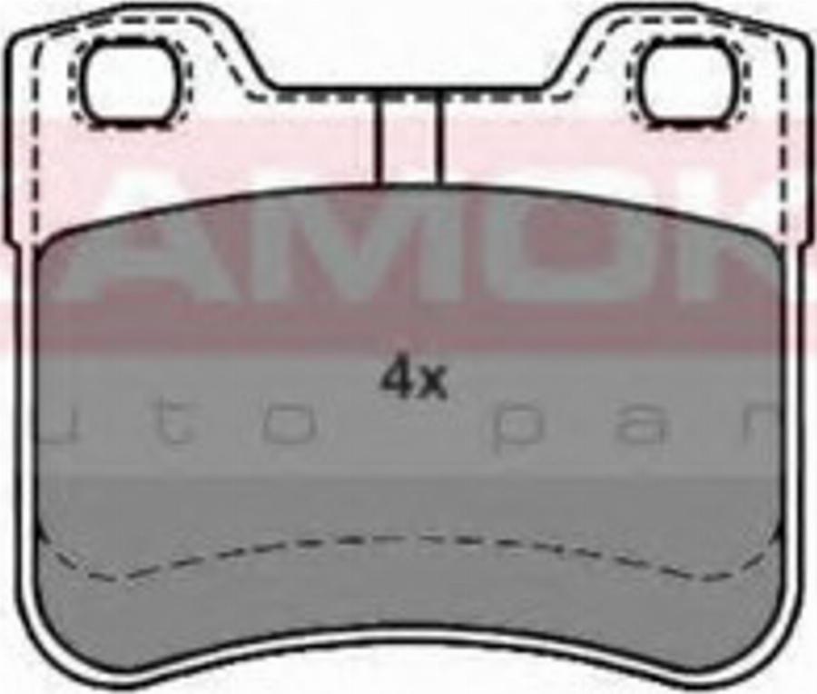 Kamoka 1012218 - Тормозные колодки, дисковые, комплект autodnr.net