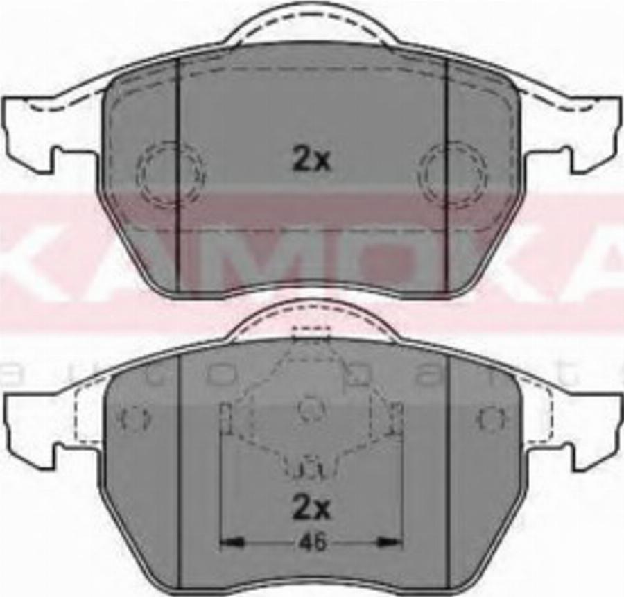 Kamoka 1012334 - Тормозные колодки, дисковые, комплект autodnr.net