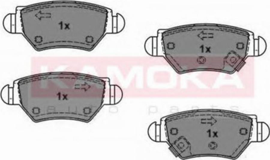 Kamoka 1012588 - Гальмівні колодки, дискові гальма autocars.com.ua