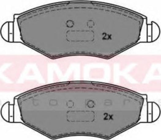 Kamoka 1012756 - Тормозные колодки, дисковые, комплект avtokuzovplus.com.ua