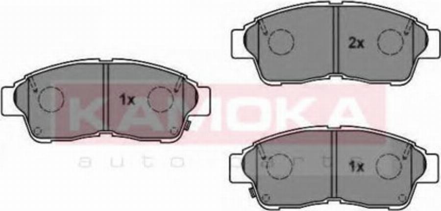 Kamoka 1012782 - Тормозные колодки, дисковые, комплект autodnr.net