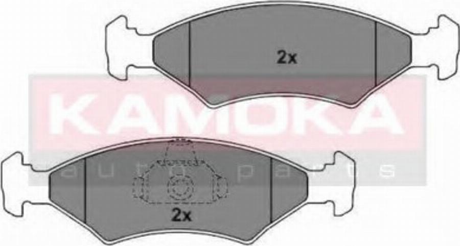 Kamoka 101412 - Тормозные колодки, дисковые, комплект avtokuzovplus.com.ua