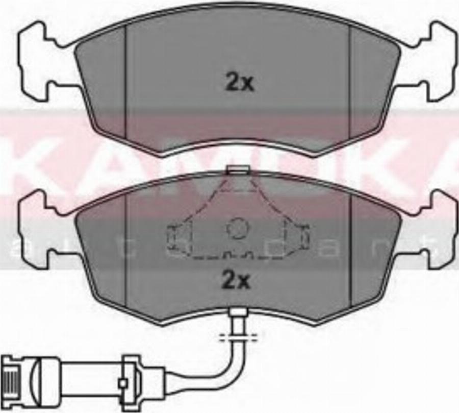 Kamoka 101552 - Тормозные колодки, дисковые, комплект autodnr.net