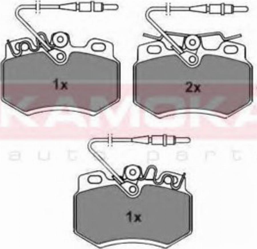 Kamoka 101868 - Тормозные колодки, дисковые, комплект avtokuzovplus.com.ua