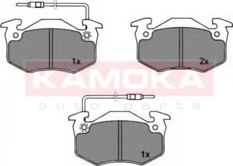 Kamoka 101880 - Тормозные колодки, дисковые, комплект autodnr.net