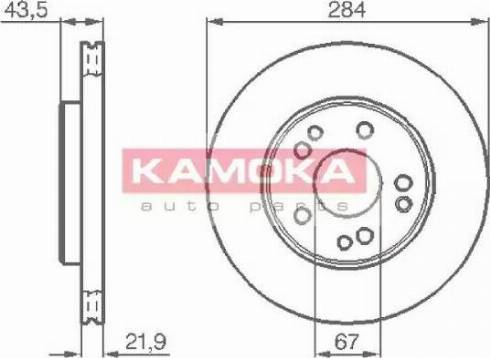 Kamoka 103362 - Гальмівний диск autocars.com.ua