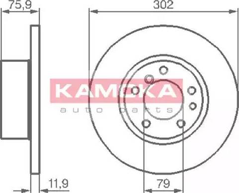 Kamoka 103420 - Тормозной диск autodnr.net