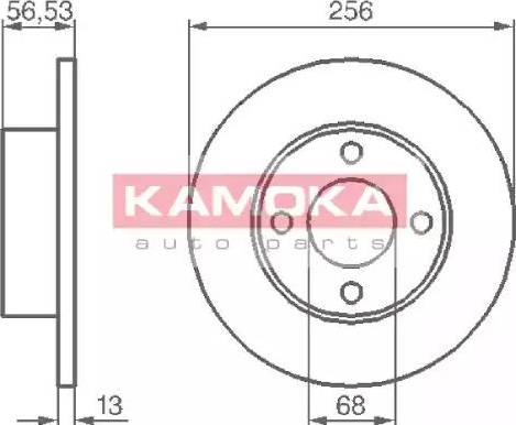 Kamoka 103636 - Тормозной диск avtokuzovplus.com.ua