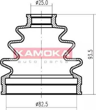 Kamoka 1146002 - Пильник, приводний вал autocars.com.ua