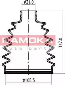 Kamoka 1146508 - Пильник, приводний вал autocars.com.ua