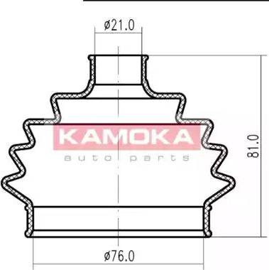 Kamoka 1146864 - Пыльник, приводной вал autodnr.net