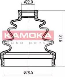 Kamoka 1146972 - Пыльник, приводной вал autodnr.net