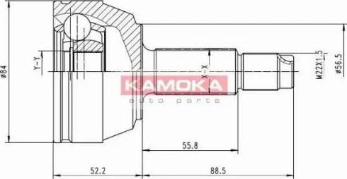 Kamoka 6514 - Шарнирный комплект, ШРУС, приводной вал avtokuzovplus.com.ua