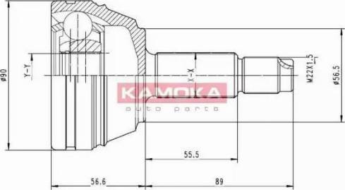 Kamoka 6710 - Шарнирный комплект, ШРУС, приводной вал avtokuzovplus.com.ua