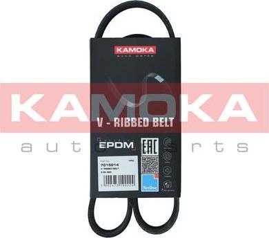 Kamoka 7015014 - Поликлиновой ремінь autocars.com.ua