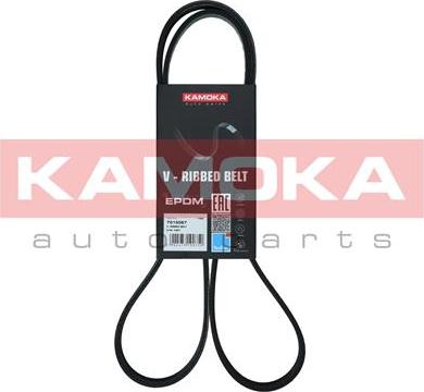 Kamoka 7015067 - Поликлиновой ремінь autocars.com.ua