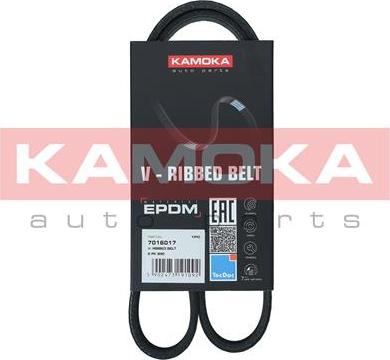 Kamoka 7016017 - Поликлиновой ремінь autocars.com.ua