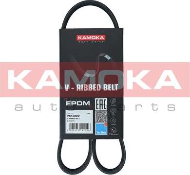 Kamoka 7016022 - Поликлиновой ремінь autocars.com.ua