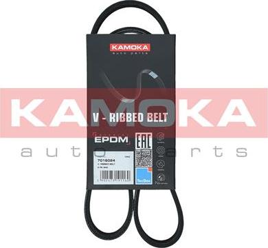 Kamoka 7016024 - Поликлиновой ремінь autocars.com.ua