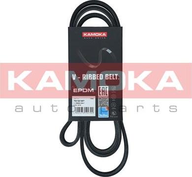 Kamoka 7016187 - Поликлиновой ремінь autocars.com.ua