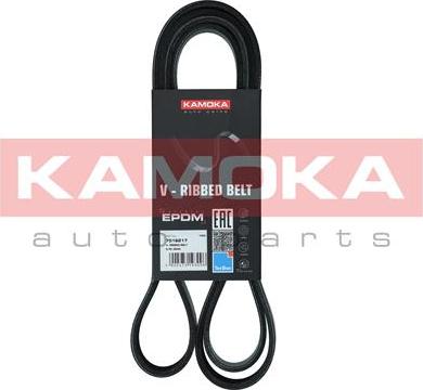 Kamoka 7016217 - Поликлиновой ремінь autocars.com.ua