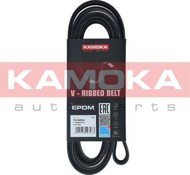 Kamoka 7016234 - Поликлиновой ремінь autocars.com.ua