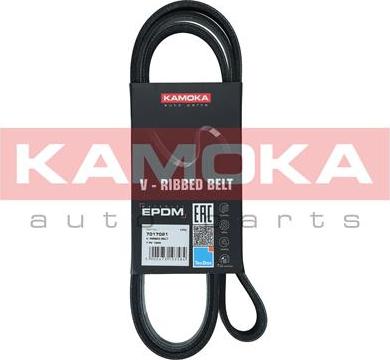 Kamoka 7017021 - Поликлиновой ремінь autocars.com.ua