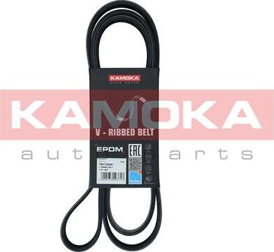 Kamoka 7017034 - Поликлиновой ремінь autocars.com.ua