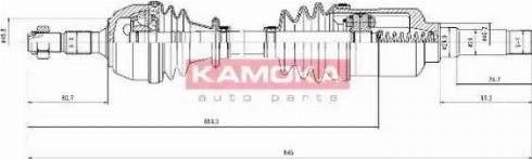 Kamoka CT1138906 - Приводной вал avtokuzovplus.com.ua