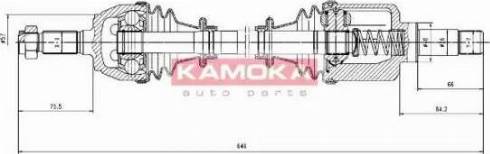 Kamoka CT1138933 - Приводний вал autocars.com.ua