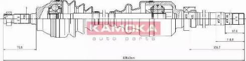 Kamoka CT1138935 - Приводний вал autocars.com.ua