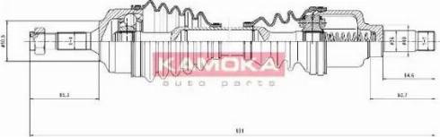 Kamoka CT1138936 - Приводной вал avtokuzovplus.com.ua