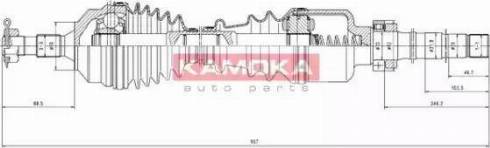 Kamoka CT1138966 - Приводний вал autocars.com.ua