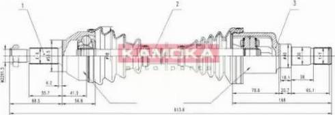 Kamoka FD1138927 - Приводной вал avtokuzovplus.com.ua