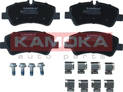 Kamoka JQ101043 - Тормозные колодки, дисковые, комплект autodnr.net