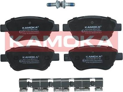 Kamoka JQ101064 - Тормозные колодки, дисковые, комплект autodnr.net