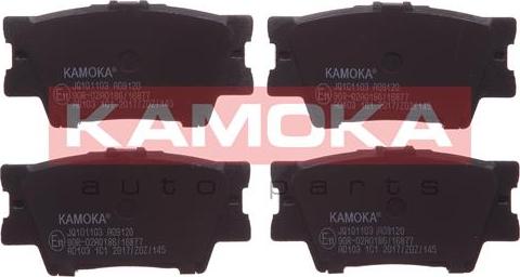 Kamoka JQ101103 - Тормозные колодки, дисковые, комплект avtokuzovplus.com.ua