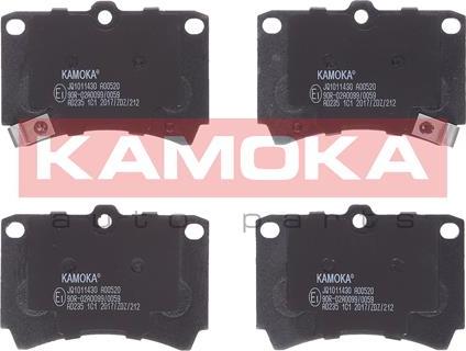 Kamoka JQ1011430 - Тормозные колодки, дисковые, комплект avtokuzovplus.com.ua