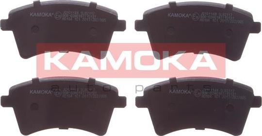 Kamoka JQ101148 - Тормозные колодки, дисковые, комплект avtokuzovplus.com.ua