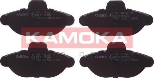 Kamoka JQ1011498 - Гальмівні колодки, дискові гальма autocars.com.ua