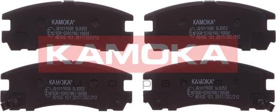 Kamoka JQ1011606 - Гальмівні колодки, дискові гальма autocars.com.ua