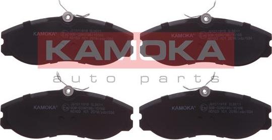 Kamoka JQ1011818 - Гальмівні колодки, дискові гальма autocars.com.ua