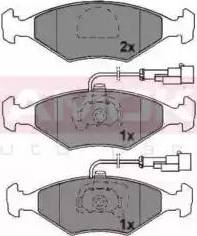 Kamoka JQ1011824 - Тормозные колодки, дисковые, комплект avtokuzovplus.com.ua